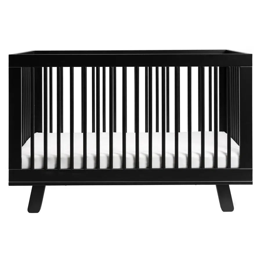 Babyletto Hudson 3-in-1 Convertible Crib - Black | Modern Nursery Furniture for Newborn to Toddler | Perfect for Small Spaces & Gender-Neutral Nursery Decor