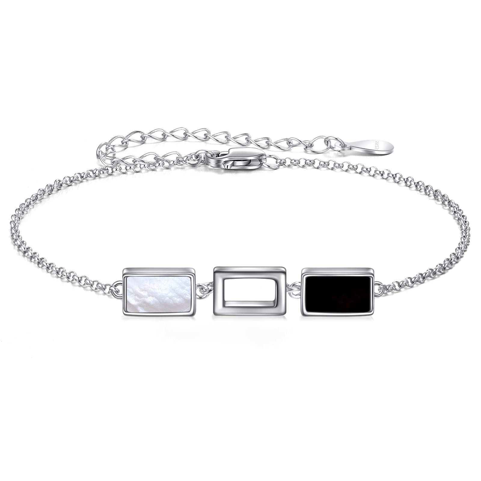 VINSMOK Women's 925 Sterling Silver Pearl Bracelet - Delicate Thin Cuff Bangle with Gold Plated Freshwater Cultured Pearls, Elegant Jewelry Gift for Women, Wife, Girlfriend (Gold/Silver) | Perfect for Weddings, Anniversaries, Date Nights & Special Occasions