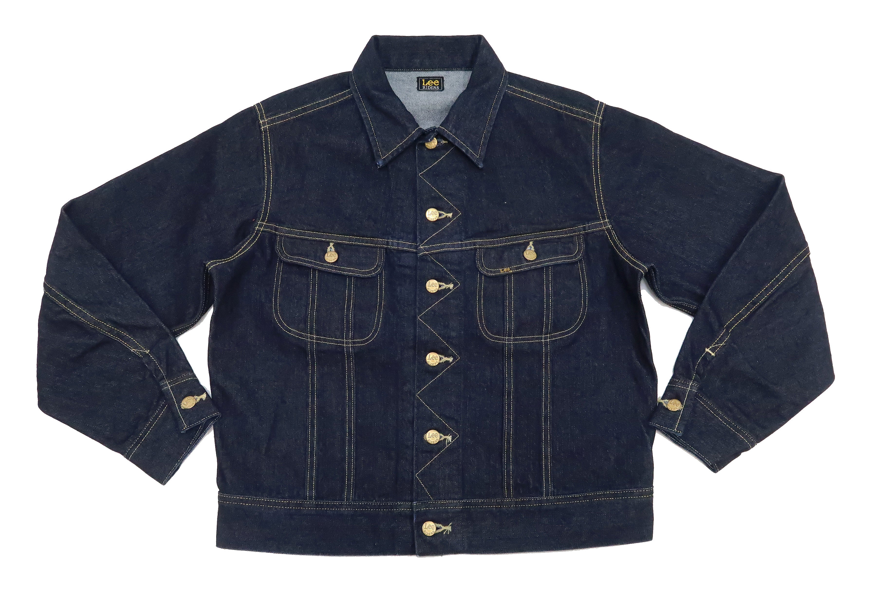 Lee Men's 101J Denim Jacket - Reissue Lee Rider LM5100 in Rinse Indigo Blue | Classic Vintage Style for Casual Wear & Outdoor Adventures