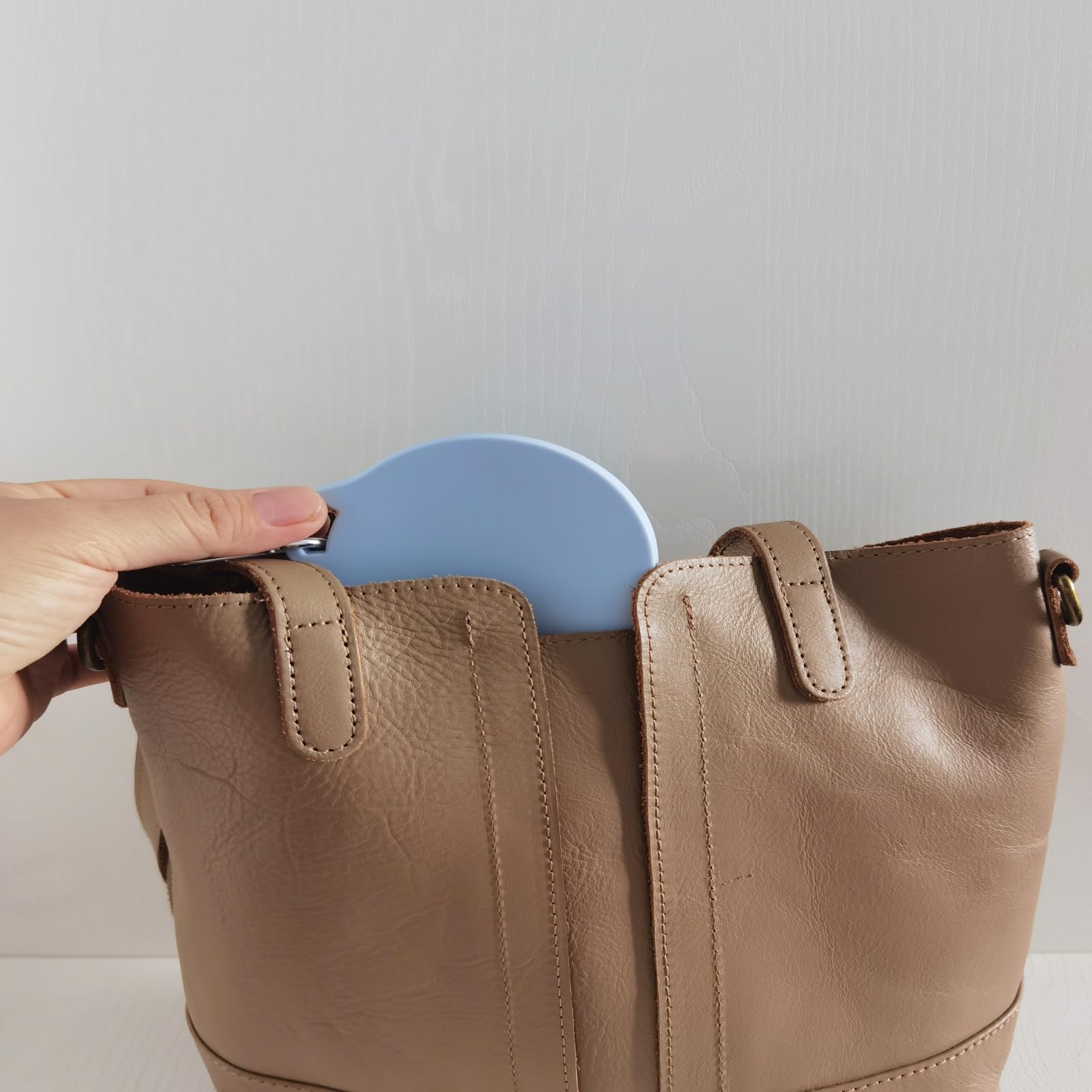 Foldable Silicone Travel Cup - Portable Collapsible Cup for Camping, Hiking & Backpacking - Durable 6.1oz Light Blue Snack Cup with Lid Hook - Perfect for Outdoor Adventures, Picnics & Travel