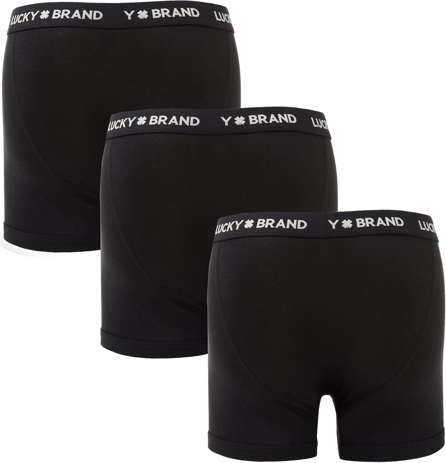 Lucky Brand Men's Boxer Briefs 3-Pack - Classic Comfort Underwear with Functional Fly for Everyday Wear - Soft Cotton Boxer Briefs for Men S-XXL - Perfect for Work, Gym & Lounge