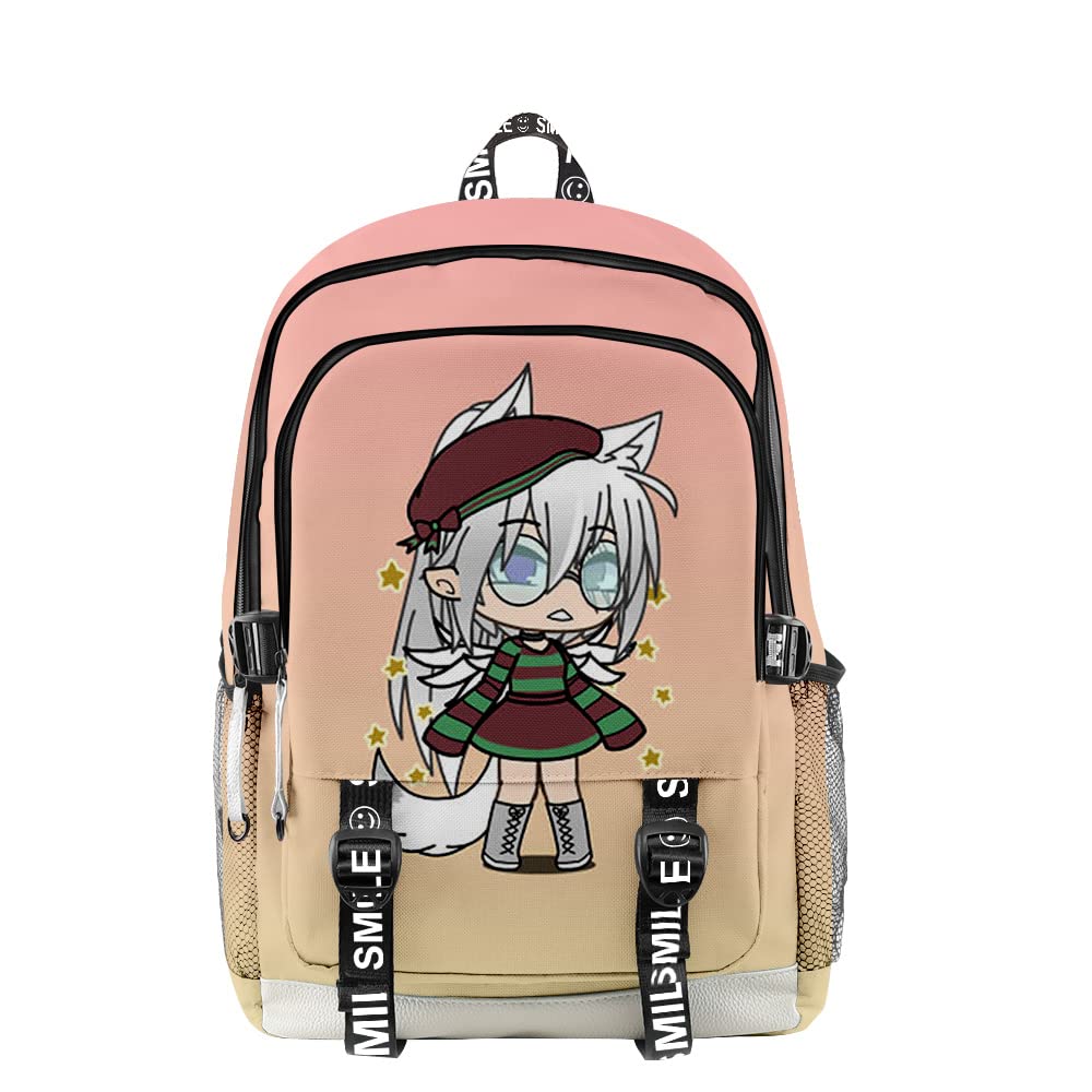 3D Gacha Life Backpack - Oxford Travel Bag for Teens & School