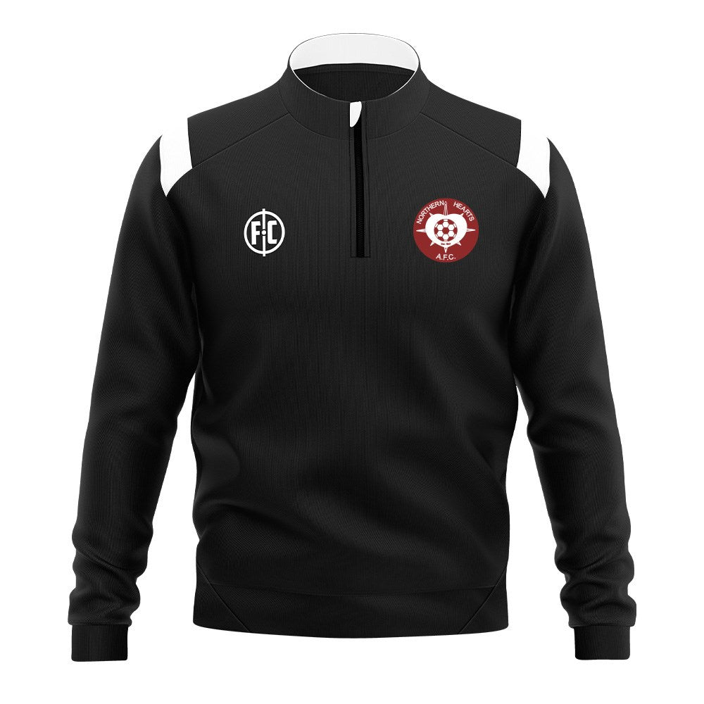 Northern Hearts Club Contrast 1/4 Zip Pullover Sweatshirt - Cozy Quarter-Zip Fleece Top for Men & Women | Perfect for Outdoor Activities, Casual Wear & Layering