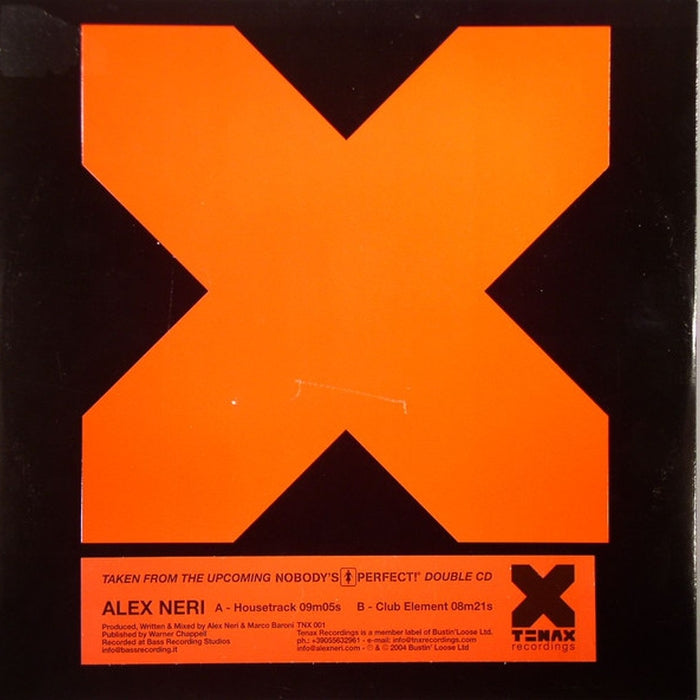 Alex Neri - Housetrack / Club Element Vinyl Record (VG+/VG Condition) - Perfect for DJ Sets & House Music Collectors