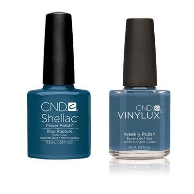 CND Shellac & Vinylux Combo - Blue Rapture Nail Polish Set | Long-Lasting Gel & Lacquer Duo for Salon-Quality Manicures | Perfect for Home Nail Care, Professional Salons & Special Occasions