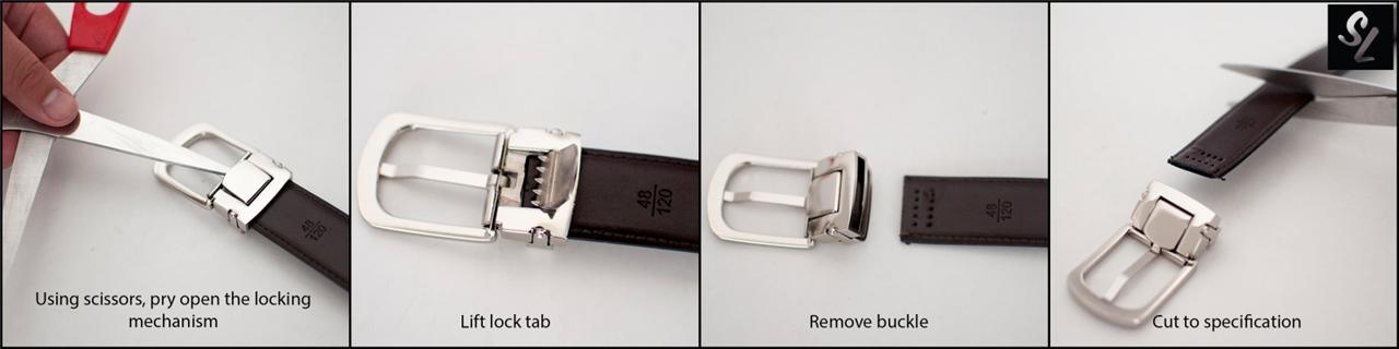 Men's Genuine Black Leather Belt with Classic Clasp Buckle - Stylish & Durable for Casual, Office & Formal Wear
