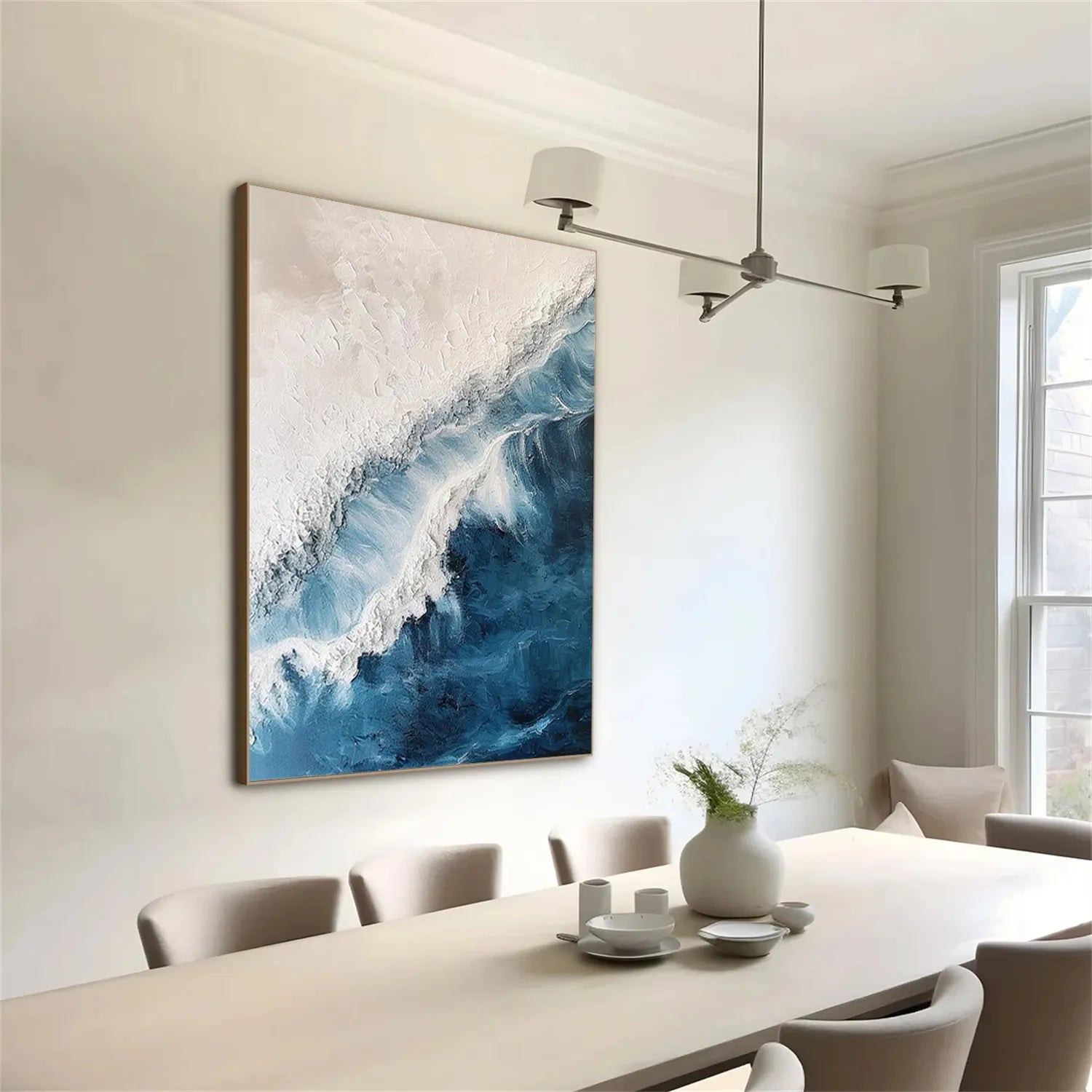 Ocean And Sky Painting #OS 204 - Stunning Seascape Wall Art for Home & Office Decor - Perfect for Living Room, Bedroom or Beach House