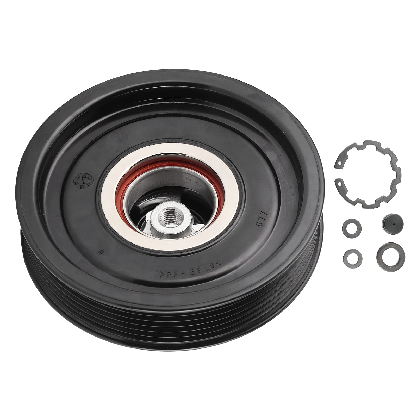 Aramox A/C Compressor Clutch Coil Hub Replacement - Stainless Steel - Compatible with Jeep Compass & Patriot 2.0L 2.4L (158388) - Durable Auto AC Repair Part for Smooth Cooling Performance