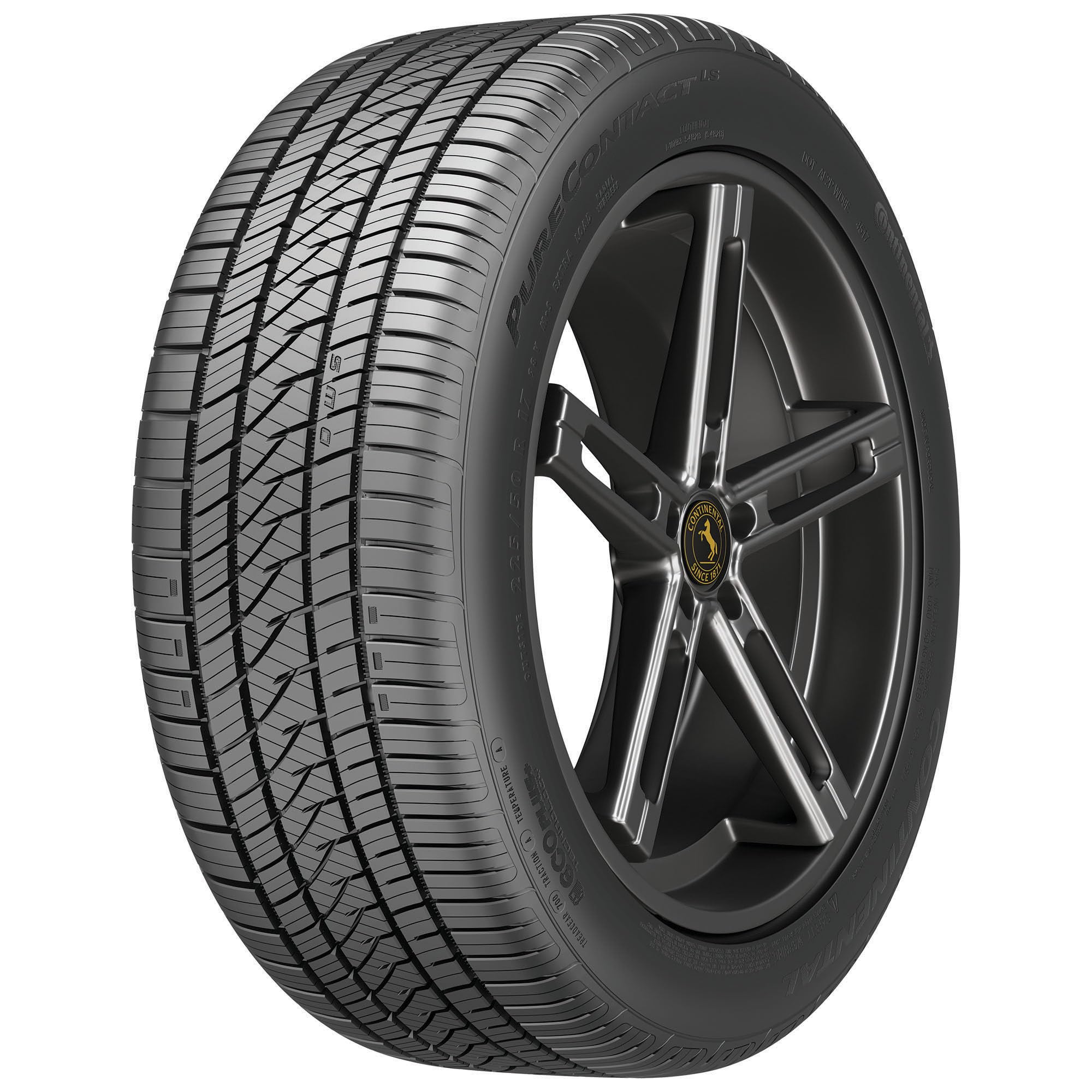 Continental PureContact LS Performance Radial Tire - 245/45R18 100V | All-Season Tires for Sedans & Coupes | Smooth Ride, Wet & Dry Traction