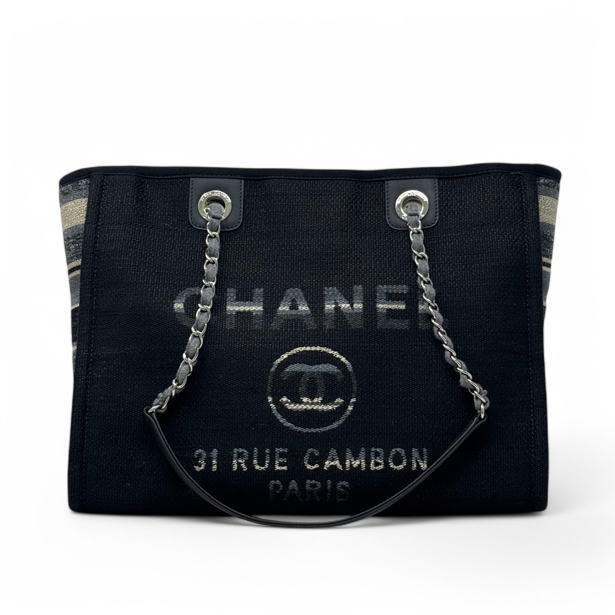 Chanel Multicolor Small Deauville Tote Bag - Luxury Designer Handbag for Women, Perfect for Travel, Shopping & Everyday Use