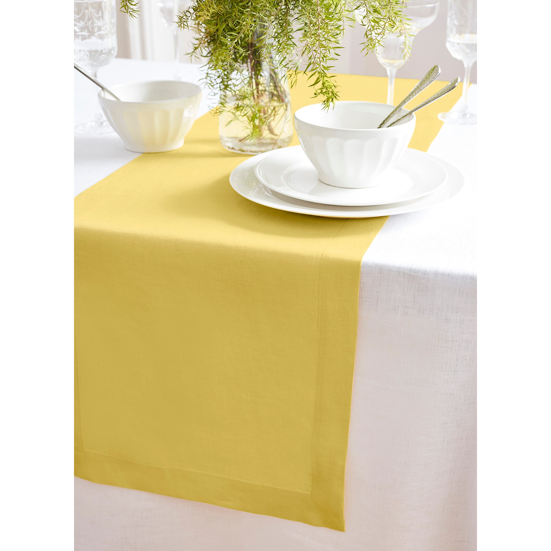 Elegant Sonoma Table Runner - Premium Cotton Decorative Table Cover for Dining & Home Decor - Perfect for Holidays, Weddings & Special Occasions
