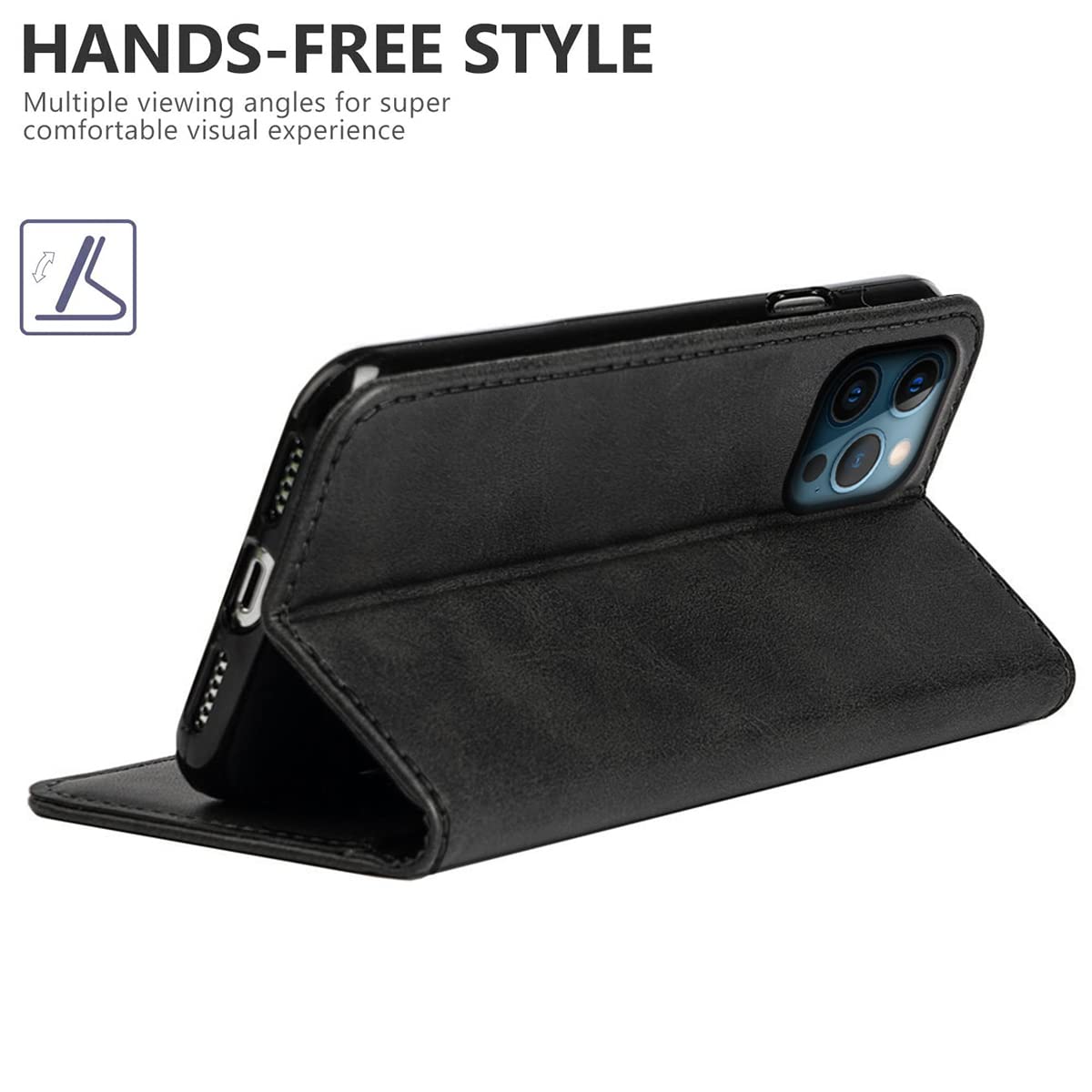**Custom Photo Wallet Case for iPhone 12 Pro Max – Personalized PU Leather Flip Cover with Card Slot, Magnetic Kickstand & Shockproof Protection (Not for iPhone 12 Pro) – Perfect for Travel, Work & Daily Use**