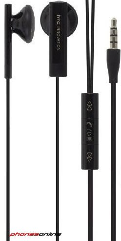 HTC RC E160 Stereo Headphones with High-Quality Sound - Noise Isolating Over-Ear Headset for Music, Gaming & Calls - Comfortable Black Headphones for Home, Office & Travel Use