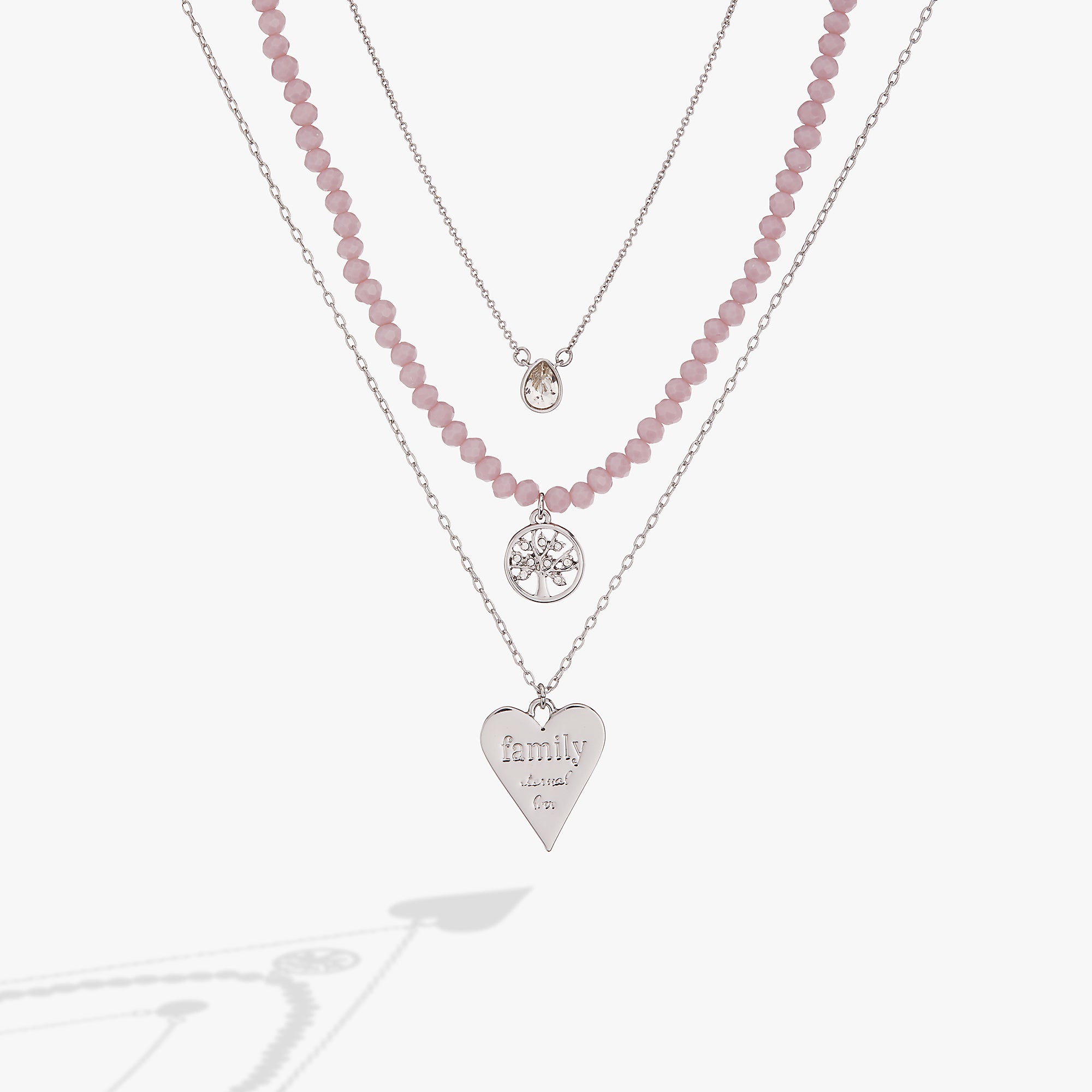 Layered Necklace Set for Women - Elegant Family Tree Pendant Necklace - Perfect for Mother's Day, Anniversary & Gift Giving
