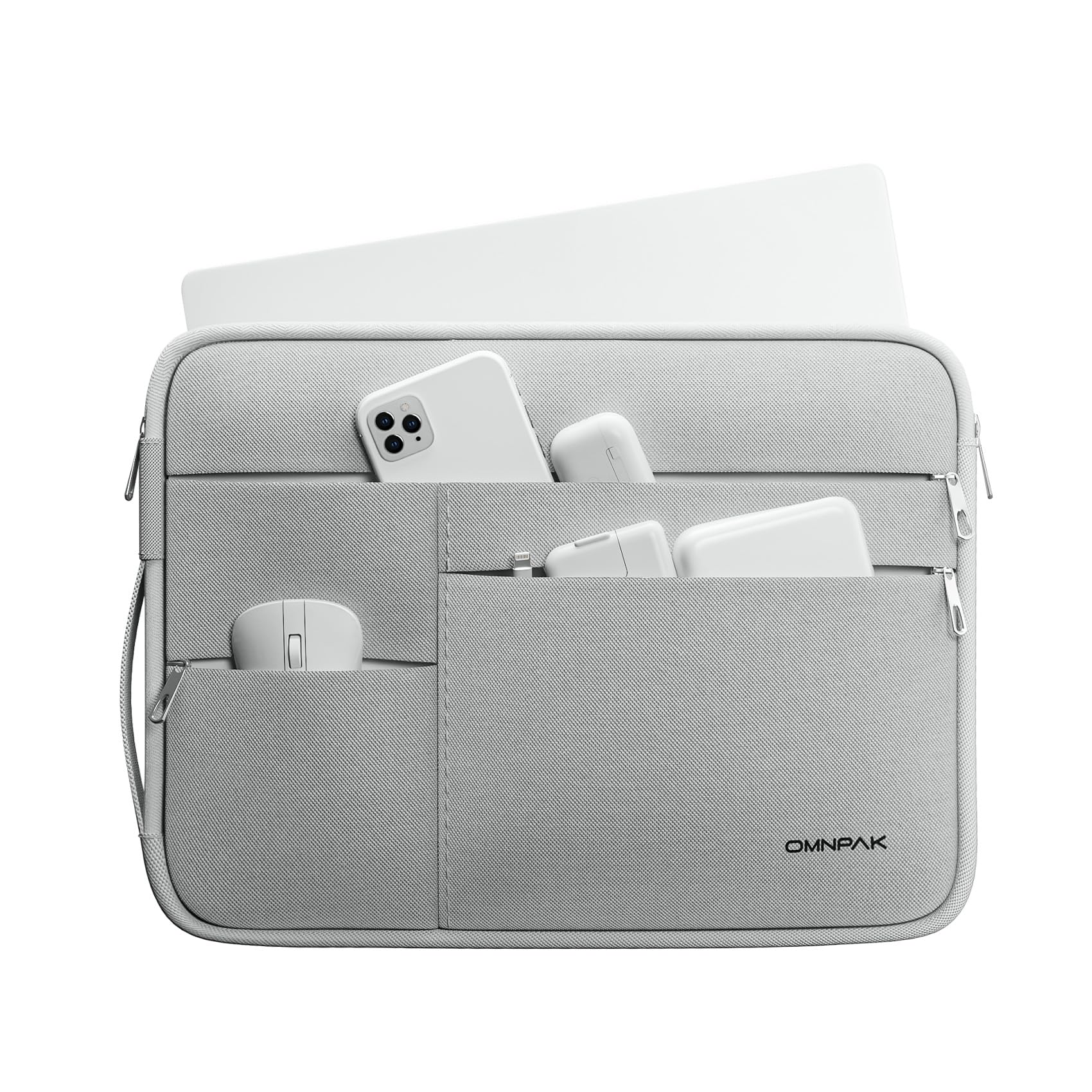 Premium 15-16 Inch Laptop Sleeve for MacBook Pro A2141/A1398/A1990/A1707 - Durable Protective Case with Side Handle Strap, Also Compatible with Dell XPS 15, Surface Book 3 & Surface Laptop 4 - Perfect for Work, Travel & School