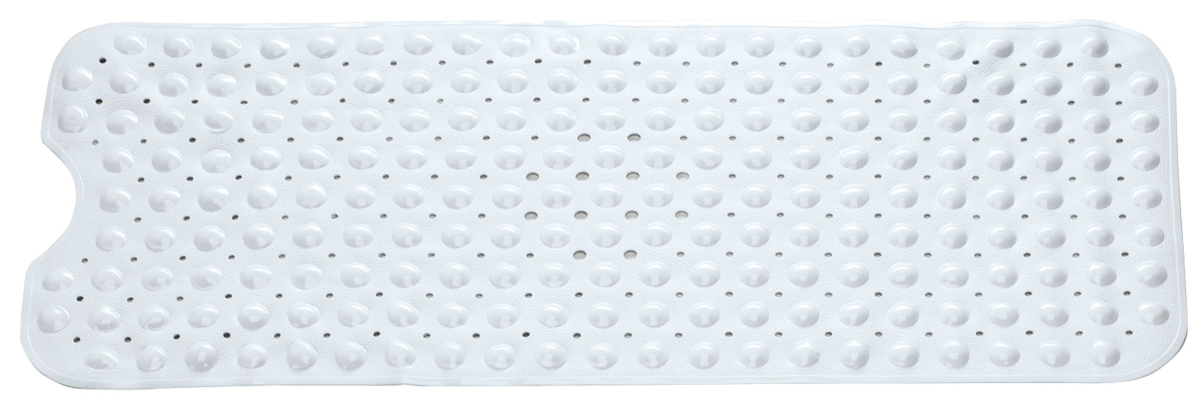 Non-Slip Bath Mat for Shower & Bathtub - Soft, Absorbent, Quick-Dry Bathroom Rug - Perfect for Bathroom Safety & Comfort (White)
