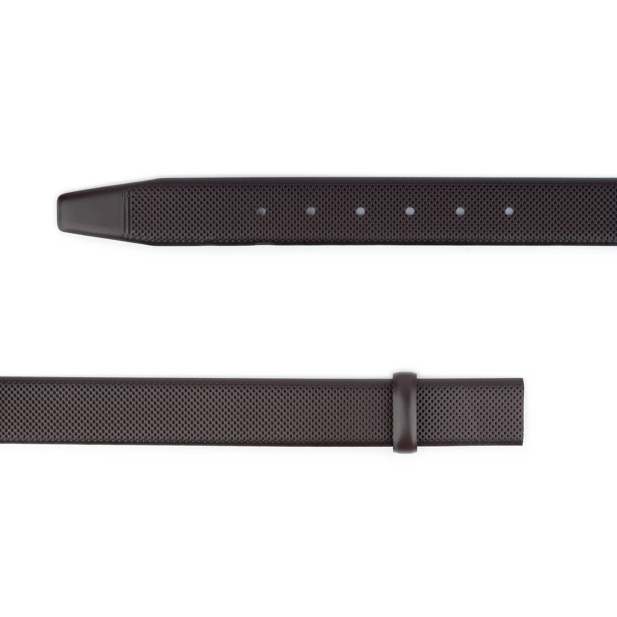 Premium Dark Brown 3.5cm Perforated Leather Belt Strap - Replacement Strap for Cartier Buckles | Classic & Stylish Accessory for Men's & Women's Fashion