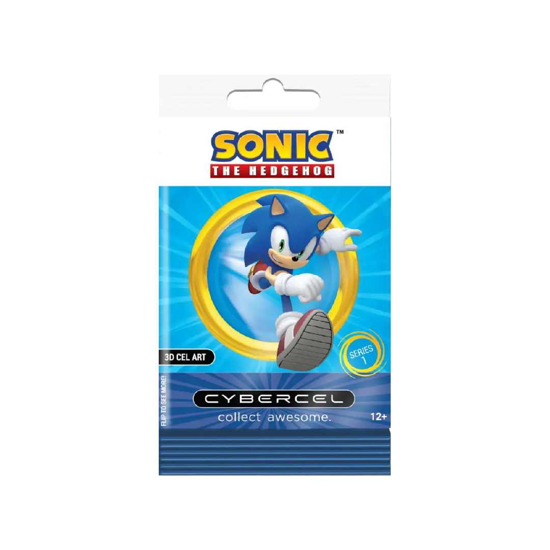 Sonic The Hedgehog 1 CYBERCEL Foil Pack - Collectible Trading Cards for Gamers and Fans | Perfect for Display, Trading, and Gift Giving