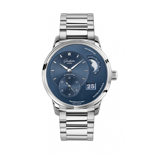 Glashutte Original PanoMatic Lunar Stainless Steel Men's Luxury Watch - Perfect for Business, Formal Events & Special Occasions