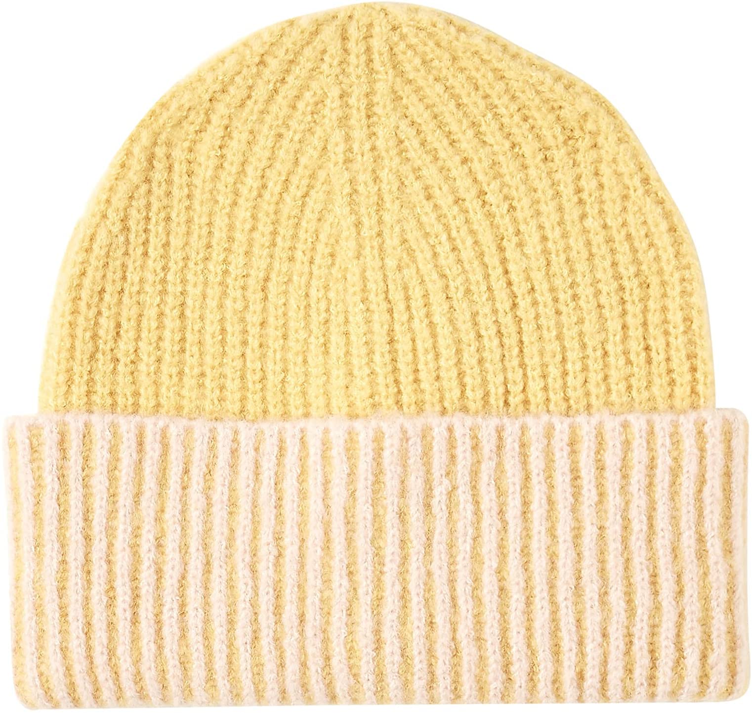 Warm Soft Rib Knit Beanie Hat for Women & Men - Winter Cuffed Skully with Moss Rose Design | Cozy Outdoor & Indoor Winter Accessory