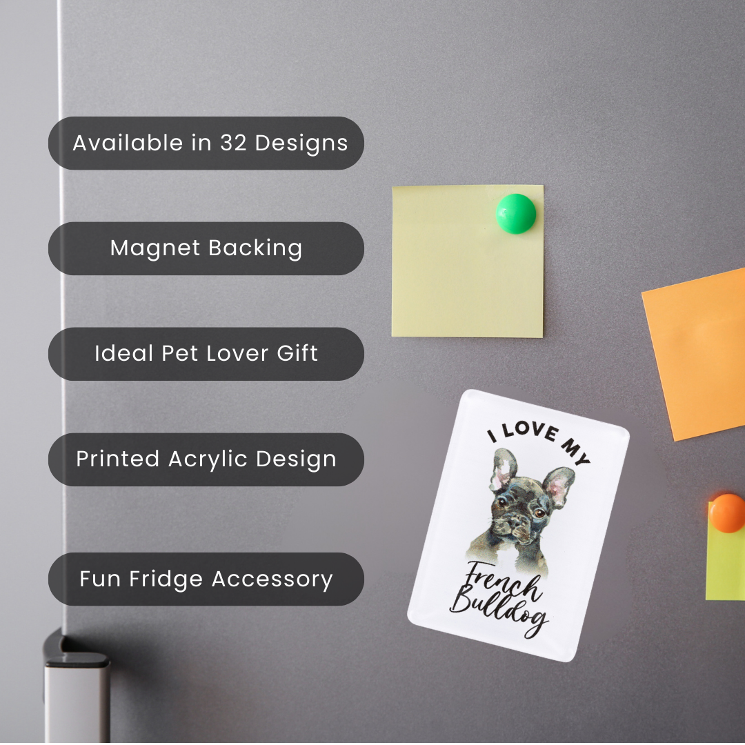 French Bulldog Pet Magnet - Cute & Strong Fridge Magnet for Dog Lovers | Perfect for Home, Office & Gifts