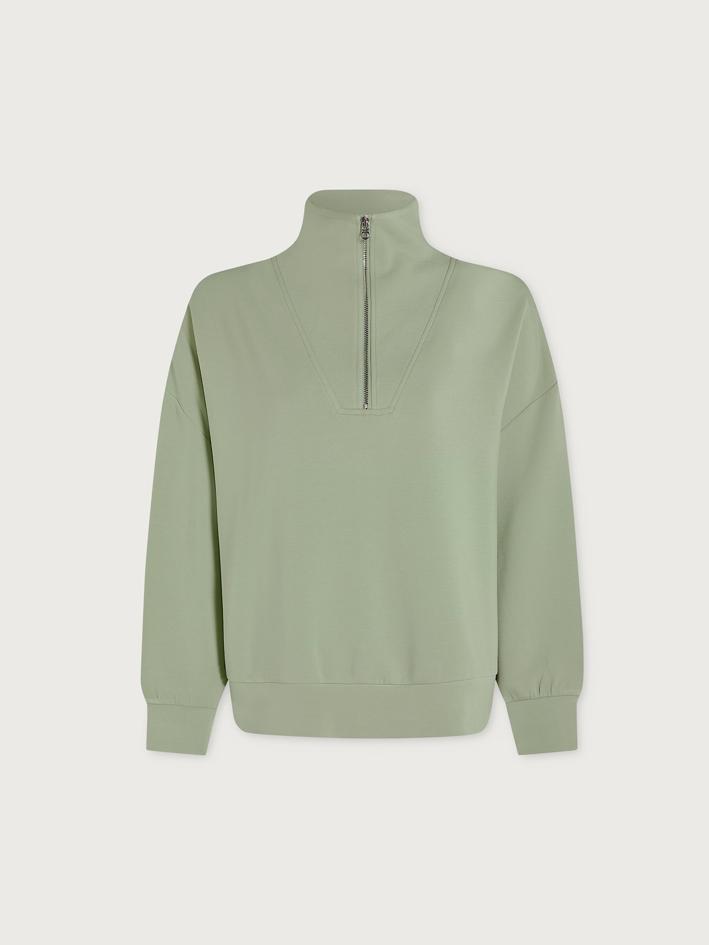 Varley Hawley Half Zip Sweatshirt - Snow Sage Color | Women's Fleece Pullover for Outdoor Activities & Casual Wear