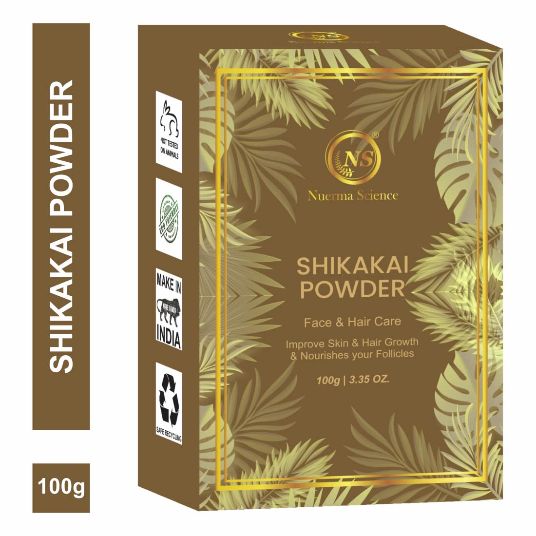 Organic Shikakai Powder (Acacia Concinna) - 100% Natural Hair Cleanser & Conditioner for Strong, Shiny Hair | Promotes Hair Growth & Scalp Health | Ideal for DIY Hair Masks, Ayurvedic Treatments & Natural Hair Care Routines - 100g