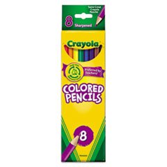 3 Pack Value Bundle - CYO684008 Colored Woodcase Pencils, 3.3mm Core, 8 Colors (Black/Beige/Brown/Green/Orange/Red/Violet/Yellow) - Perfect for School, Office, Art Projects & Coloring Books
