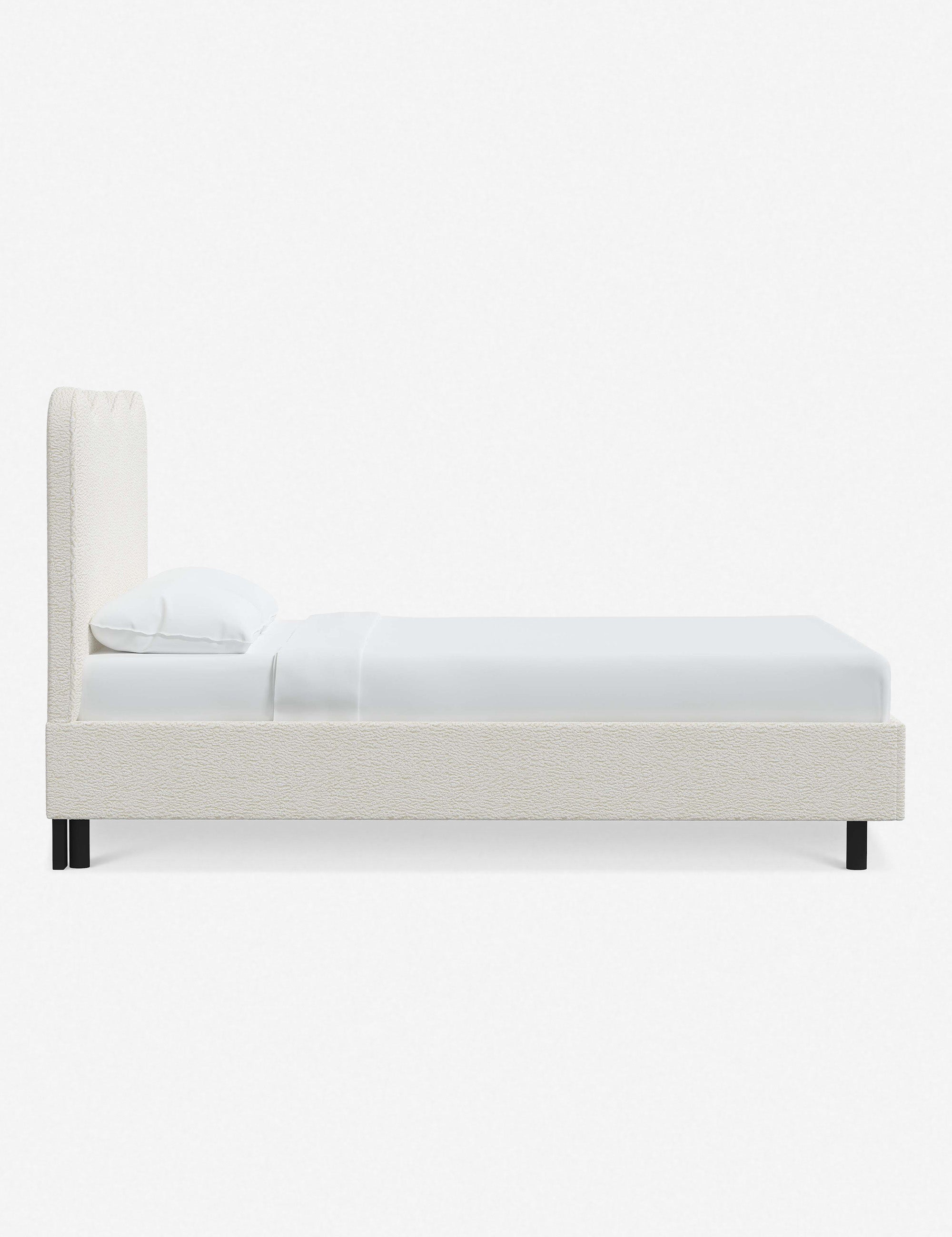 Clementine Platform Bed Frame - Modern Wooden Bed with Sturdy Slat Support, Queen Size | Perfect for Minimalist Bedroom & Small Space Living