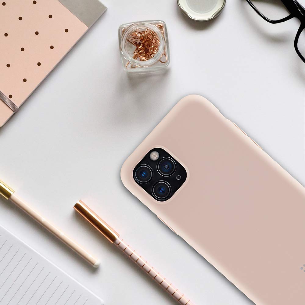 aiino - Heavy Duty Shockproof Silicone Case for iPhone 11 Pro Max with Soft Microfiber Lining - Pink | Perfect for Outdoor Activities & Daily Protection