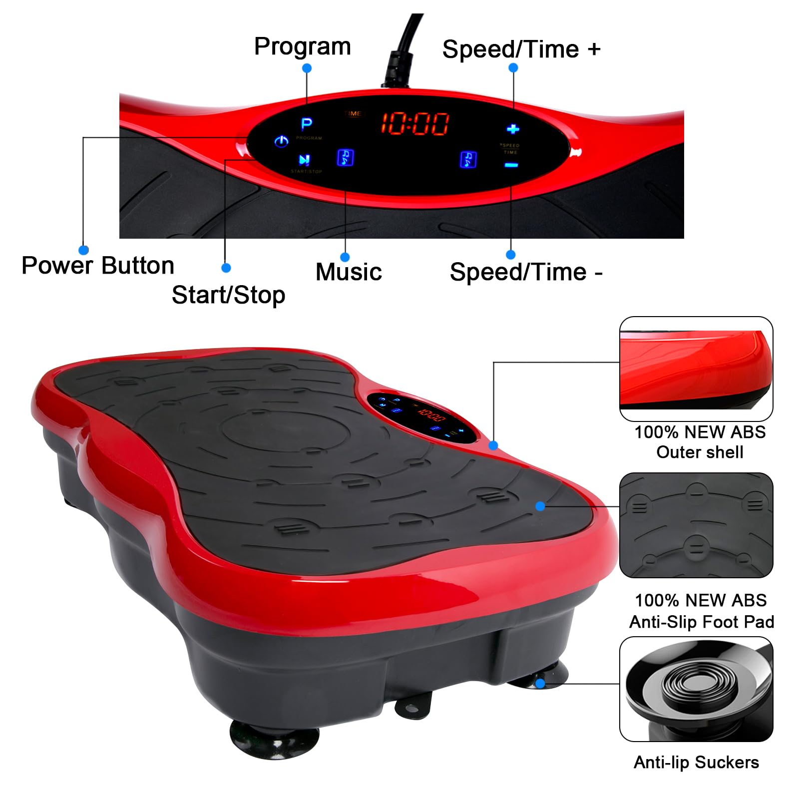COSTWELL Whole Body Vibration Exercise Machine - Home Gym Fitness Platform for Weight Loss & Toning | Ideal for Home Workouts, Muscle Recovery & Senior Fitness