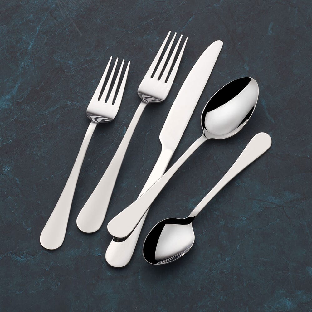 Symmetry 20-Piece Stainless Steel Flatware Set - Service for 4 - Elegant Silverware for Dining, Kitchen & Entertaining - Perfect for Dinner Parties, Weddings & Everyday Use