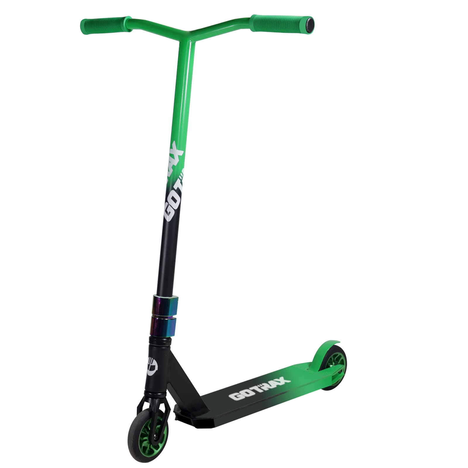 Gotrax ST Pro 200/300 Stunt Scooter - 110mm Aluminum Core 88A PU Wheels with ABEC-9 Bearings | Threadless Headset HIC Compression | Lightweight Alloy Deck | Perfect for Beginners & Tricks | Great for Skate Parks, Street Riding & Commuting