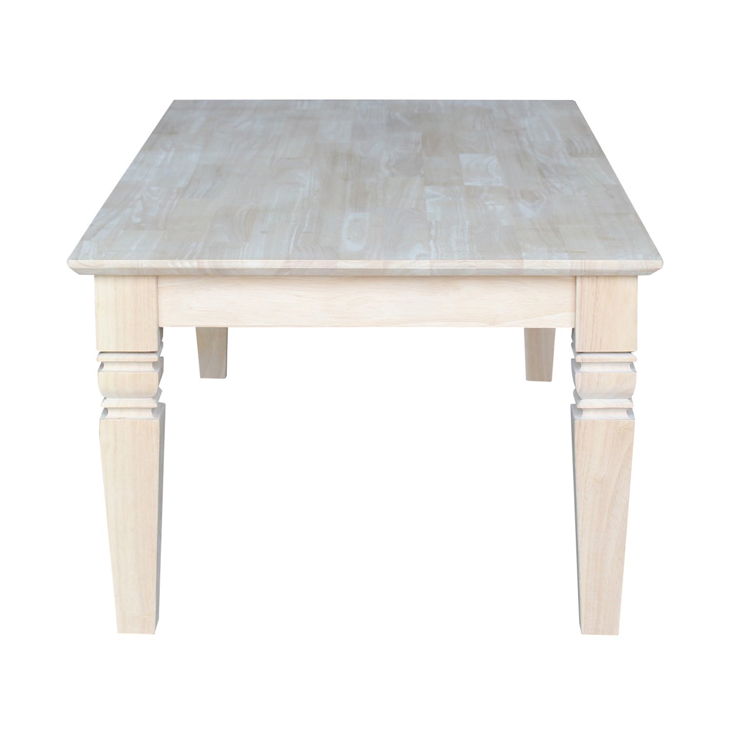 Unfinished Java Coffee Table by International Concepts - Rustic Wooden Side Table for Living Room, Lounge & Office Decor