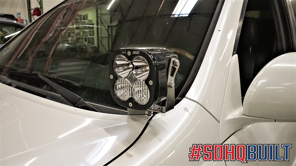 2003-2009 Lexus GX470 SDHQ Built A-Pillar Light Mounts | Off-Road LED Light Brackets for GX470 | Perfect for Overlanding & Night Driving