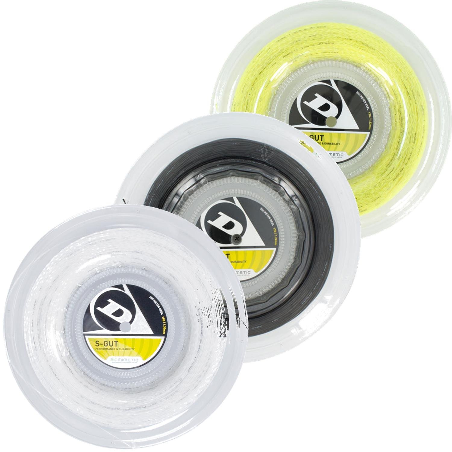Dunlop Sports 200M/660ft Reel Synthetic Gut Tennis String - Premium Performance for Tennis Rackets, Ideal for Recreational and Competitive Play