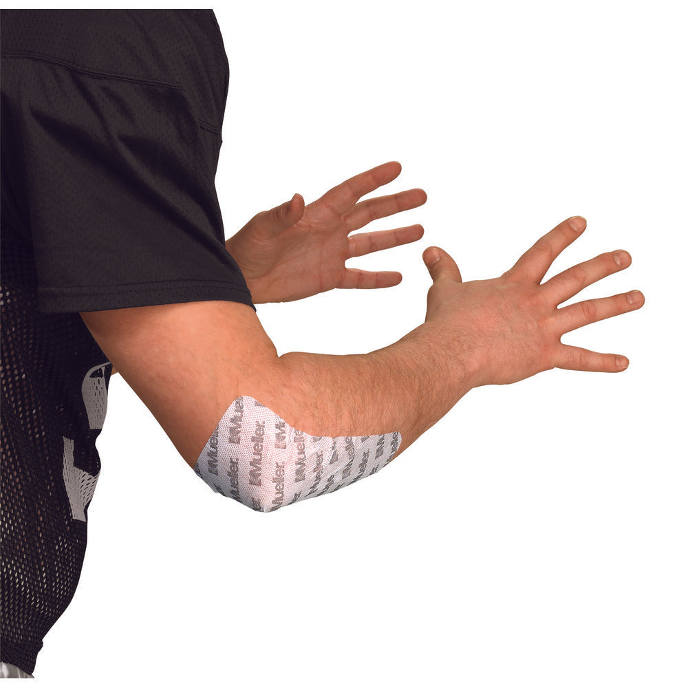 Mueller PRO Strips Elbow Support - 10.1 X 20.3cm - Breathable & Flexible Elbow Brace for Pain Relief, Tendonitis & Arthritis - Ideal for Sports, Workouts & Daily Activities