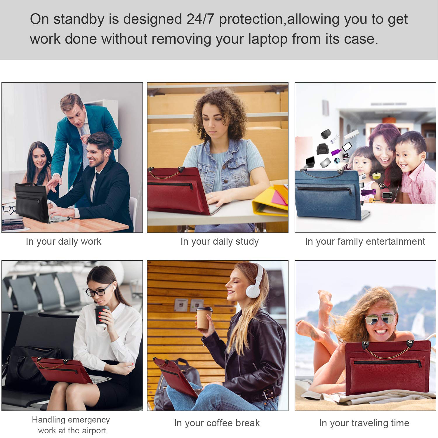 2 in 1 Protective Case & Carrying Bag for 12