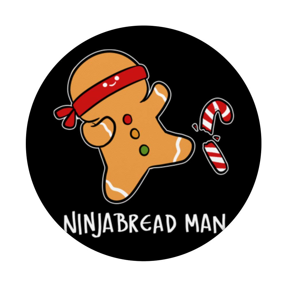 Ninjabread Man Cook or Baker PopSockets Swappable PopGrip - Fun Holiday Phone Grip for Baking Enthusiasts & Christmas Decorations