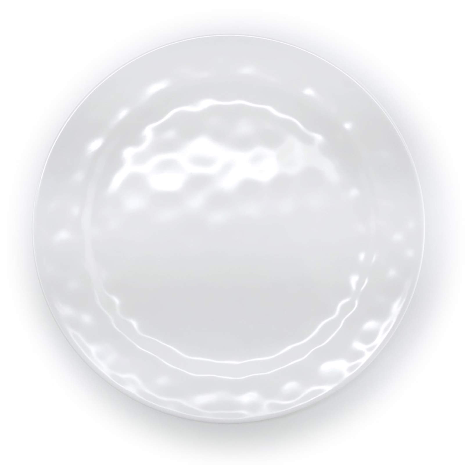 KX-WARE 12-Piece 10-Inch Melamine Dinner Plates Set - Durable, Lightweight & Shatterproof White Plates for Everyday Use - Perfect for Restaurants, Picnics & Outdoor Dining