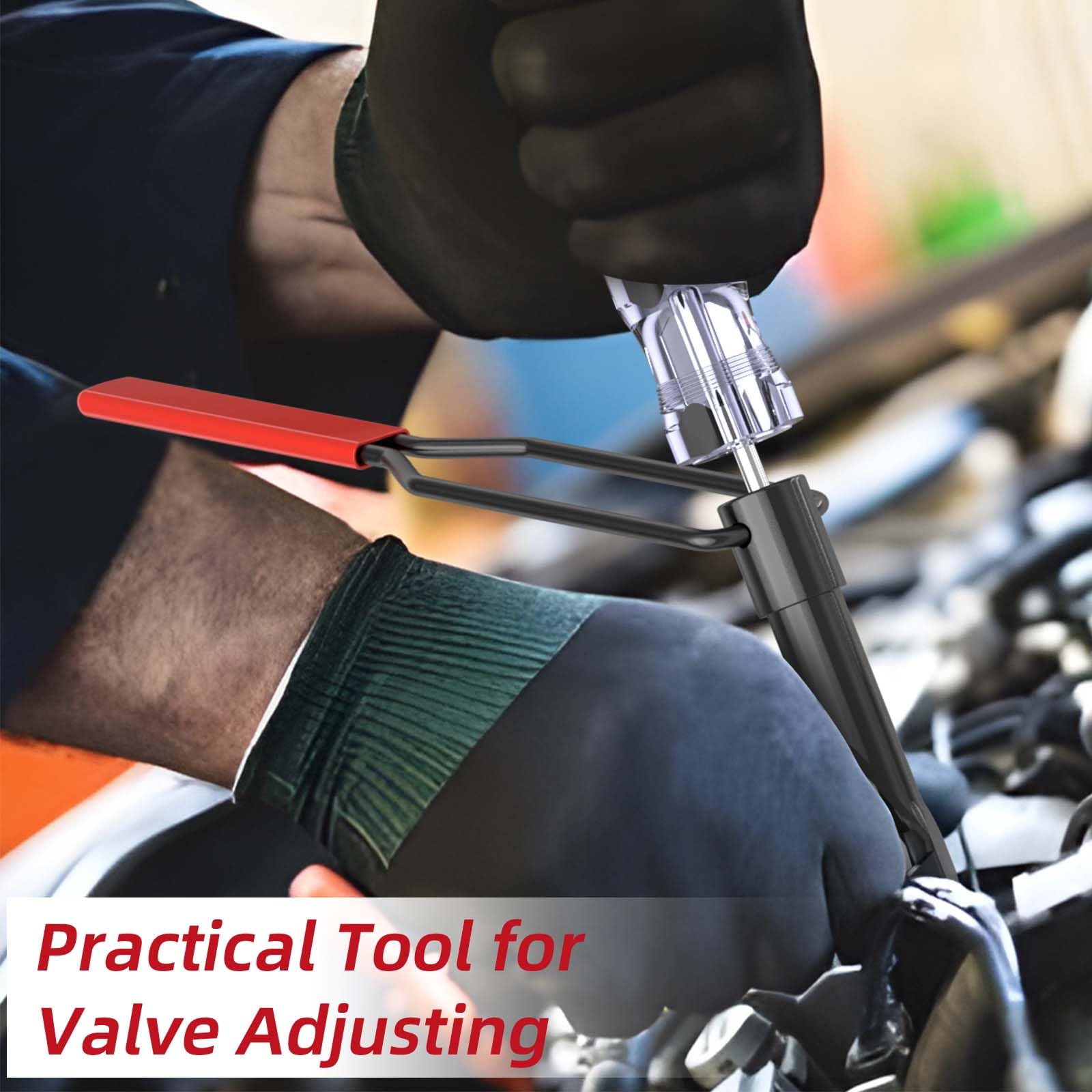 10mm Jam Nut Valve Adjustment Tool - Slotted Valve Adjusting Stud for Honda & Nissan - Valve Lapping & Grinding Tool Kit - Perfect for Motorcycle & Small Engine Maintenance