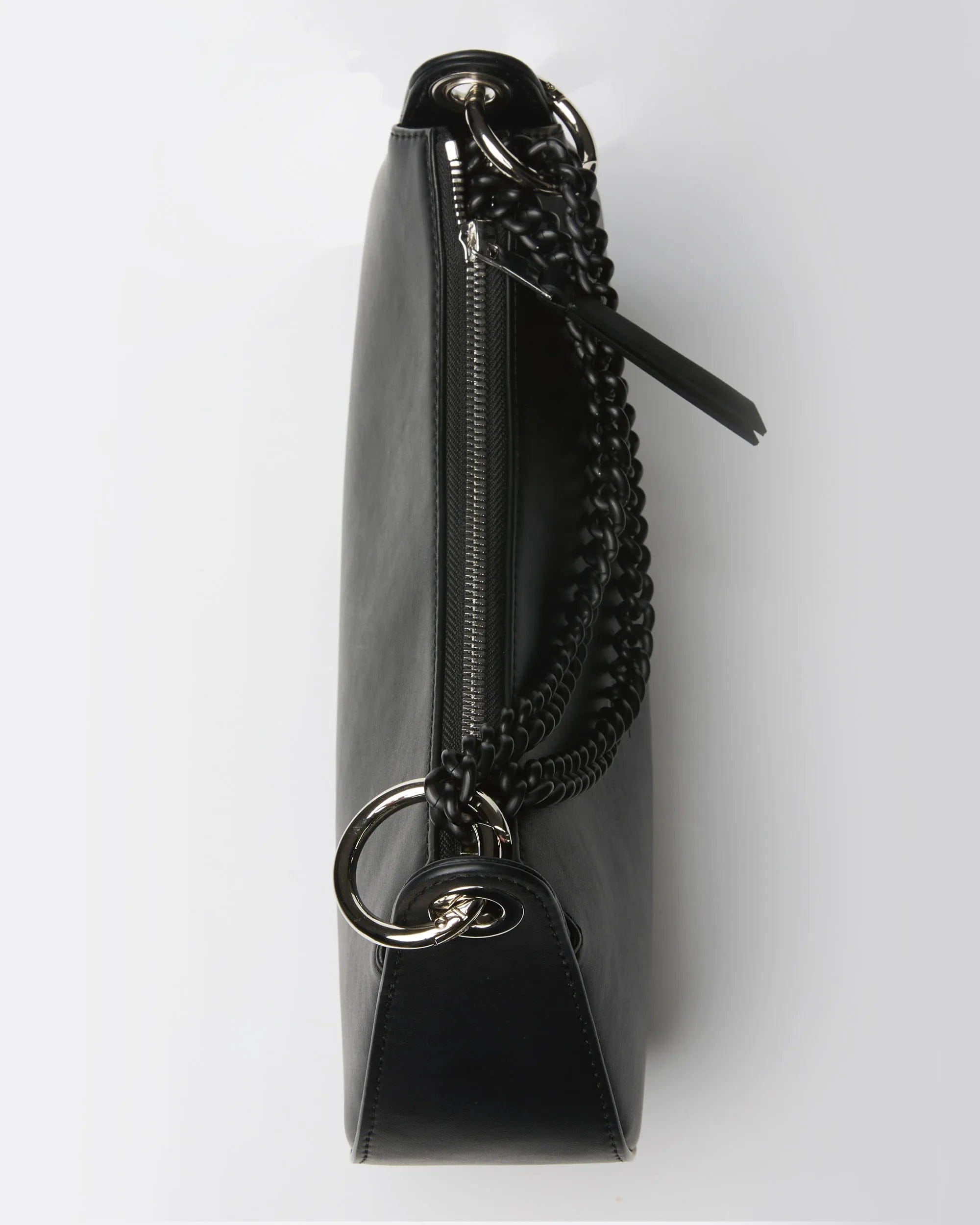 Vamp B Bag Grape Leather Crossbody Purse for Women | Black | Fashionable Shoulder Bag for Daily Use, Travel & Evening Out