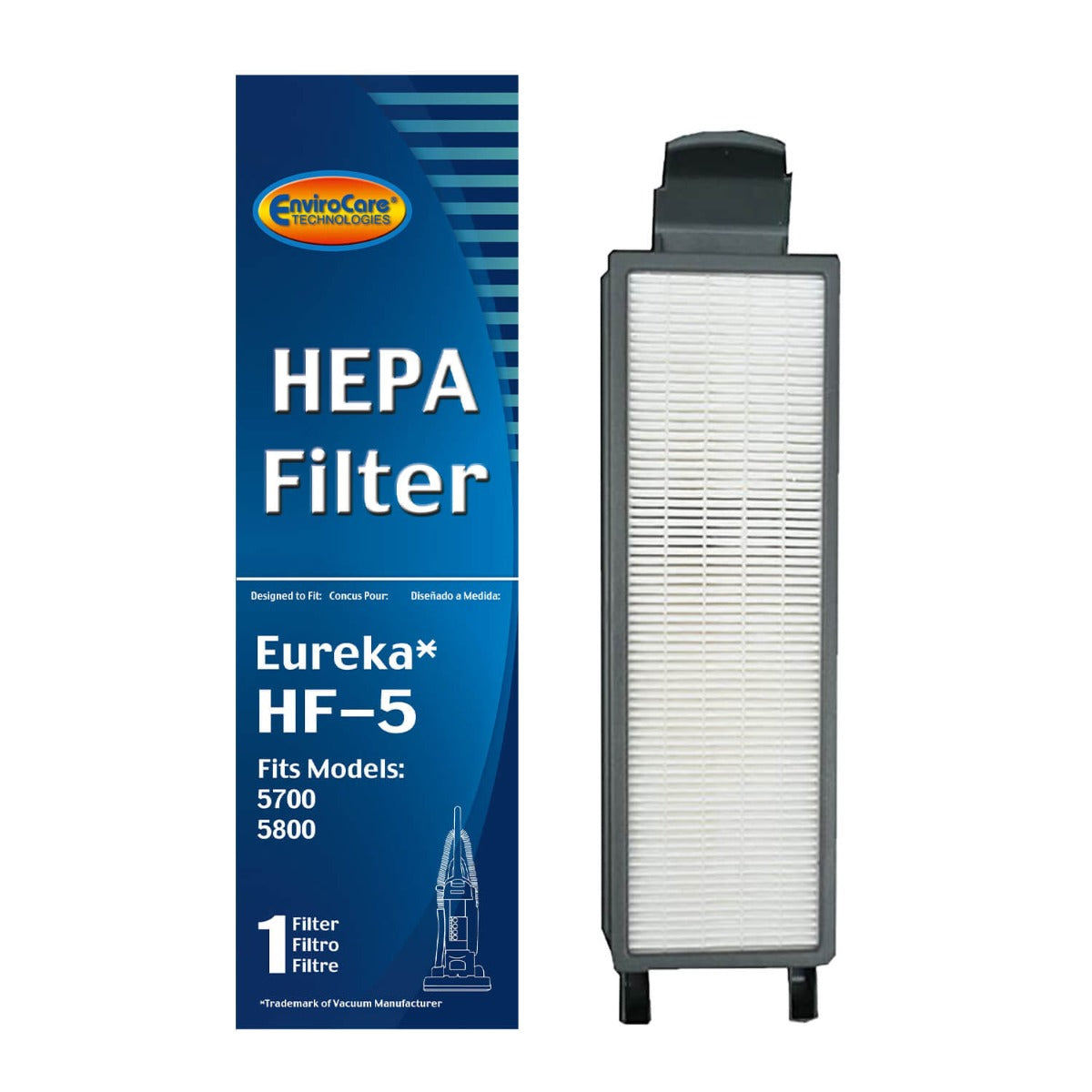 EnviroCare Eureka HF 5 Vacuum HEPA Filter F943 - Replacement Air Filter for Eureka Vacuums | Perfect for Allergy & Pet Hair Cleaning | Home & Office Use