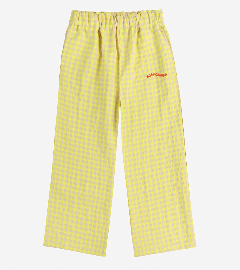 Vichy Woven Trousers for Women by Bobo Choses - Stylish Checkered Pants for Casual Outings & Spring Fashion