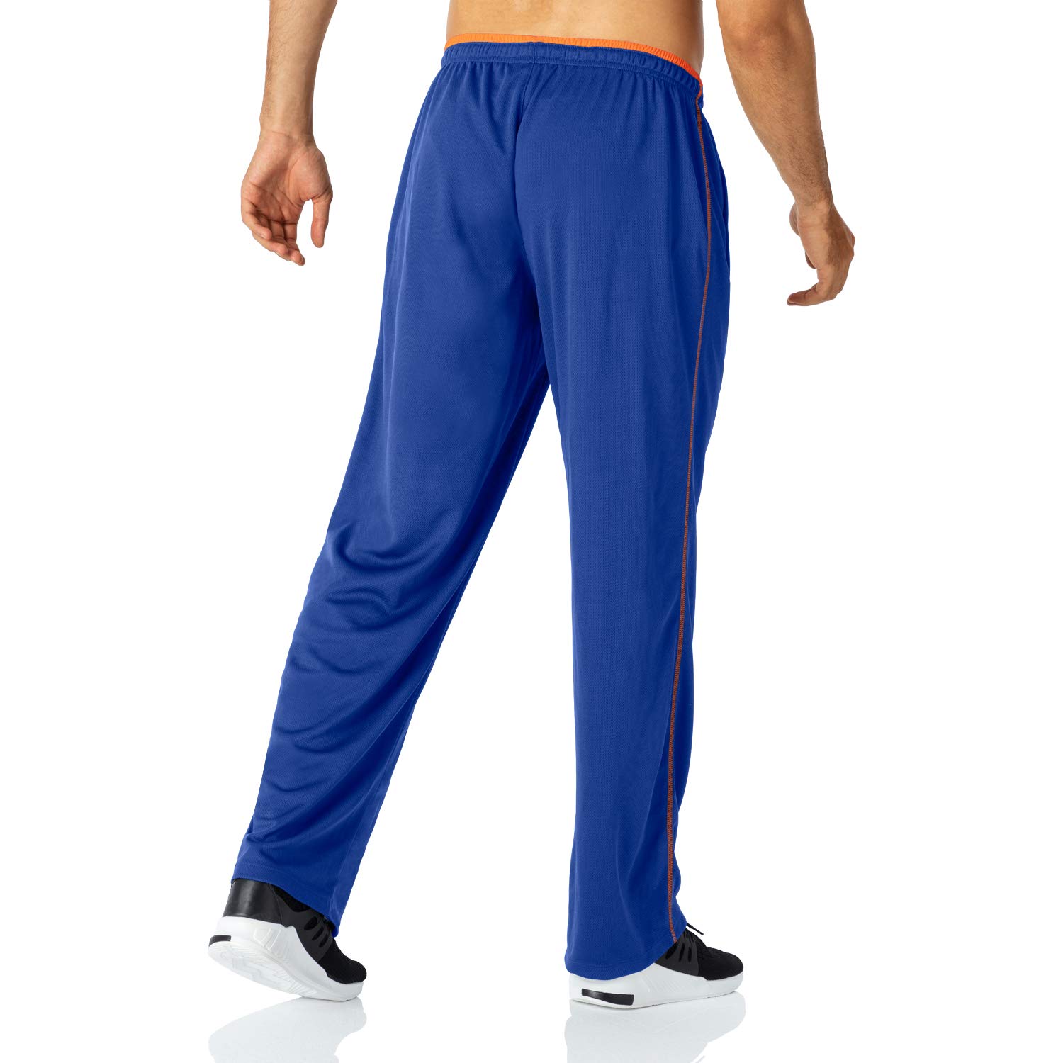 Butrends Men's Lightweight Mesh Sweatpants with Drawstring Elastic Waistband - Breathable Running Jogging Pants with Zipper Pockets for Gym, Workout & Casual Wear