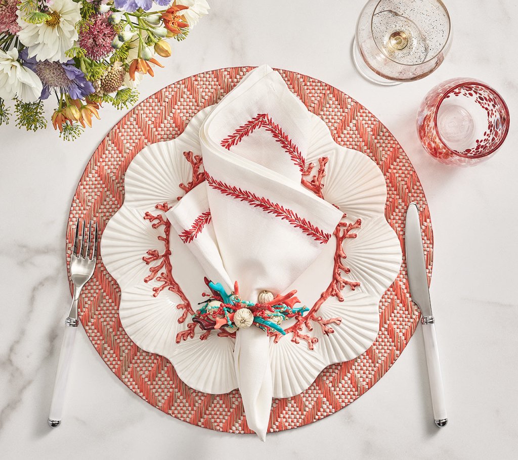 Basketweave Placemats Set of 4 - Natural Woven Table Mats for Dining - Perfect for Thanksgiving, Christmas Dinner & Home Decor