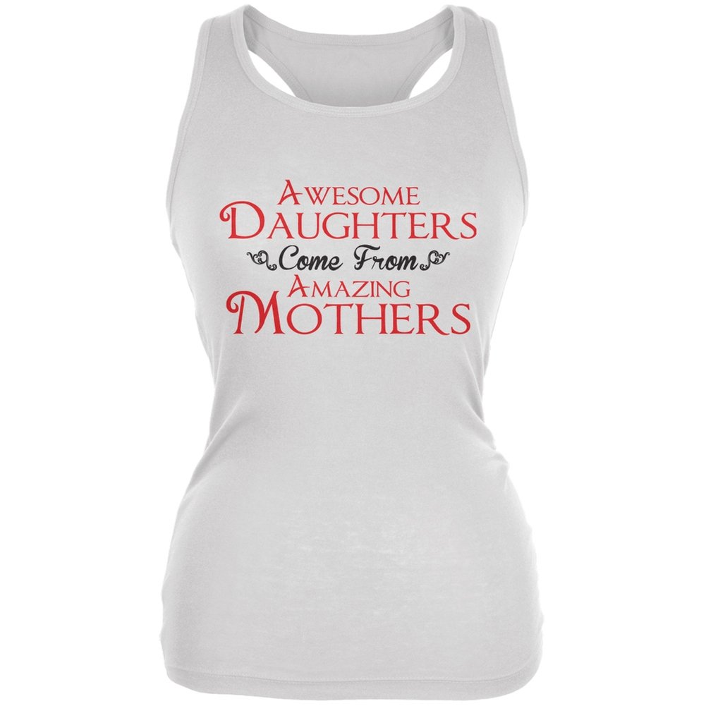 Amazing White Juniors Soft Tank Top for Daughters - Perfect Mothers Day Gift - Size Large - Casual Wear & Summer Outfits