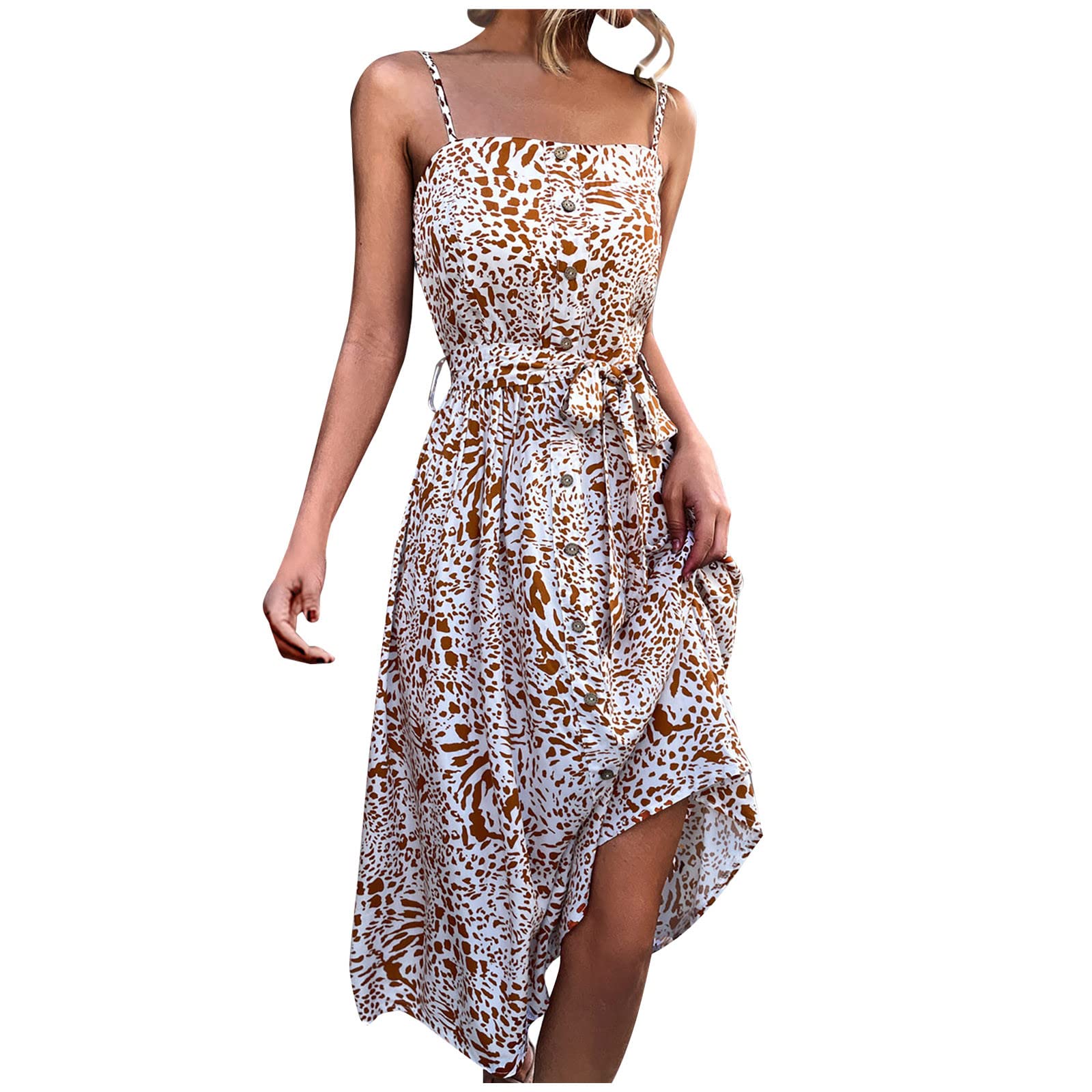 Women's Summer Bohemian Strapless Off-Shoulder Belted Flowy A-Line Long Maxi Dress - Perfect for Beach Vacations, Music Festivals & Summer Weddings