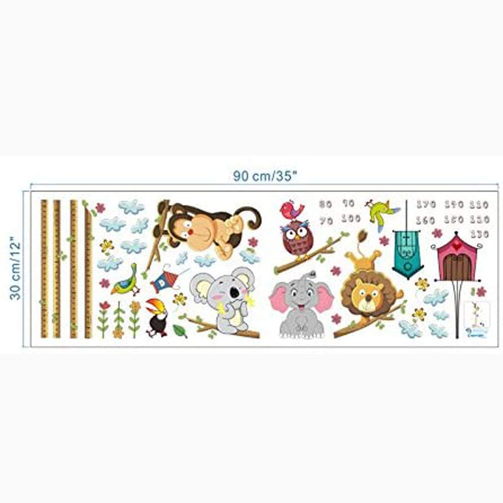 Cartoon Elephant Wall Decals for Kids Bedroom, Zoo-Themed Room Decor, Black Wall Stickers for Children's Room, Bathroom, and Home Decor, Perfect for Nursery and Playroom