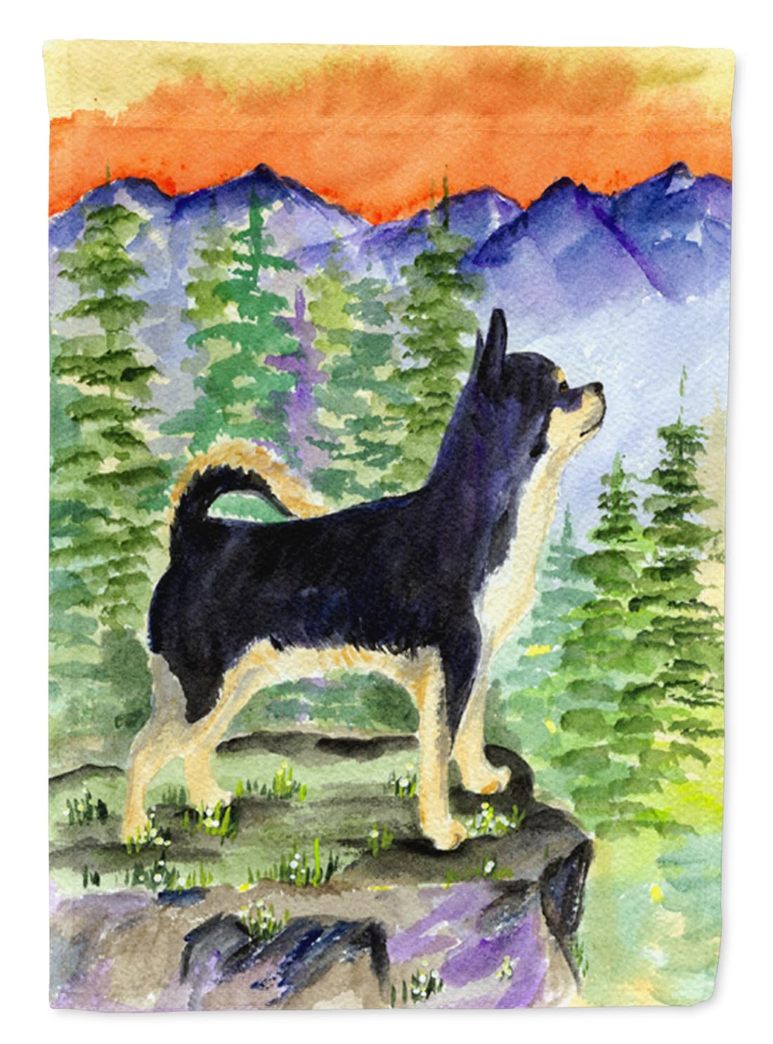Chihuahua Garden Flag - Decorative Outdoor Yard Banner for Mailbox, Patio & Flower Beds | Multicolor Dog-Themed Artwork | Perfect for Seasonal Decor, Pet Lover Gifts & Home Landscaping